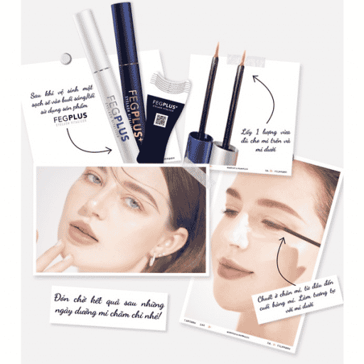 Hướng dẫn dưỡng mi FEG Plus Eyelash Vitalizer
