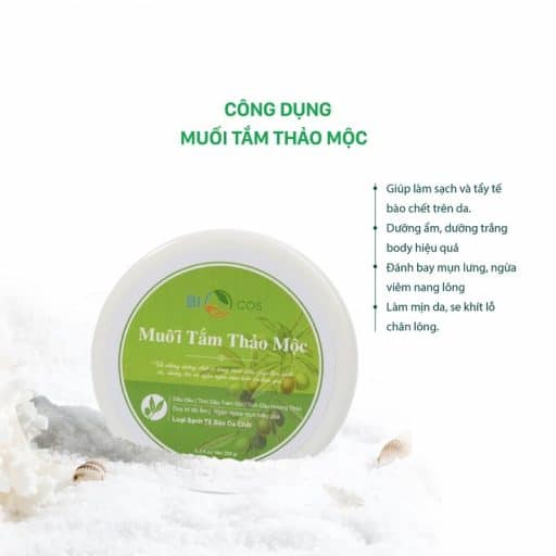 Công dụng của muối tắm thảo mộc biocos