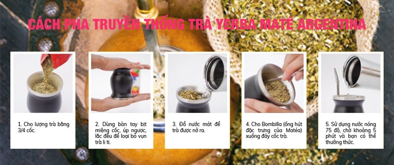 Hướng dẫn sử dụng trà Yerba Mate