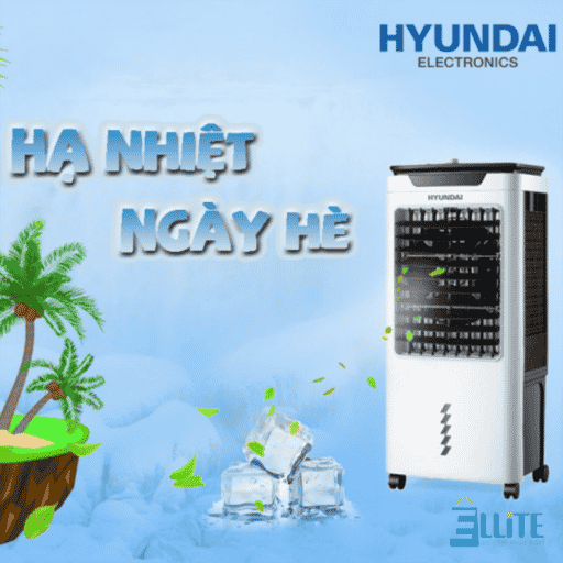 Review quạt điều hòa hơi nước hyundai hde 6042