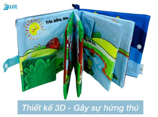 Thiết kế dạng 3D tạo sự hứng thú cho bé.