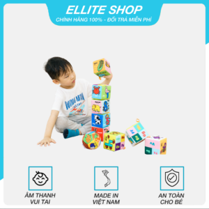 Bộ 8 đồ chơi hình khối xúc xắc travel block