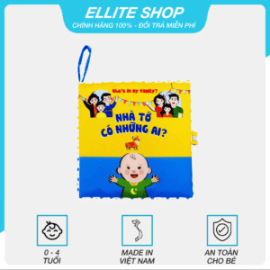 Thumbnail sách vải song ngữ nhà tớ có những ai lalala baby