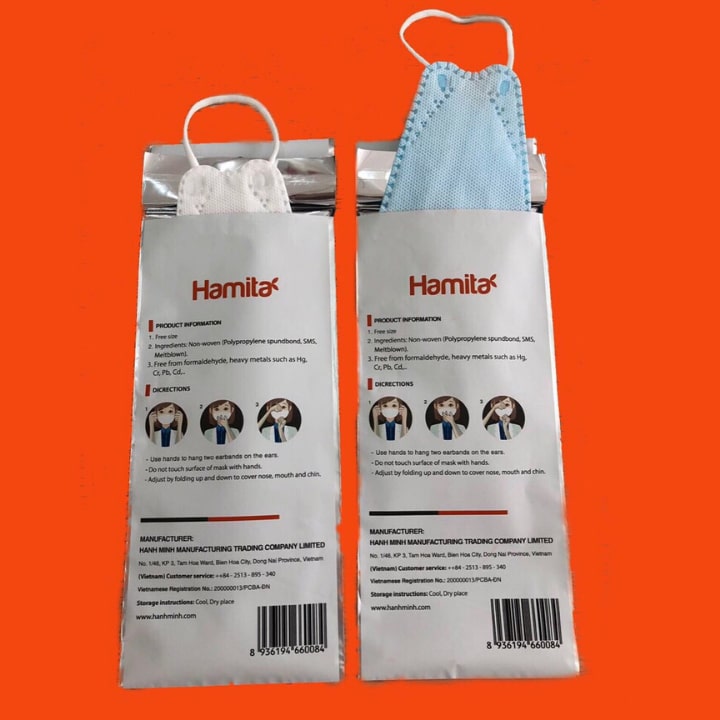 Khẩu Trang 4d hamita