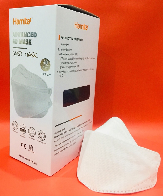 Khẩu Trang 4d Hamita