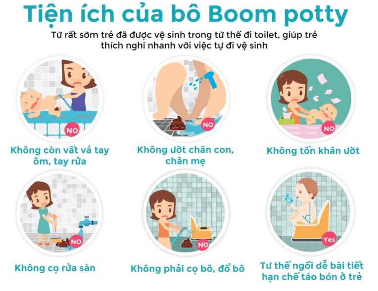 6 tiện ích của Boom Potty