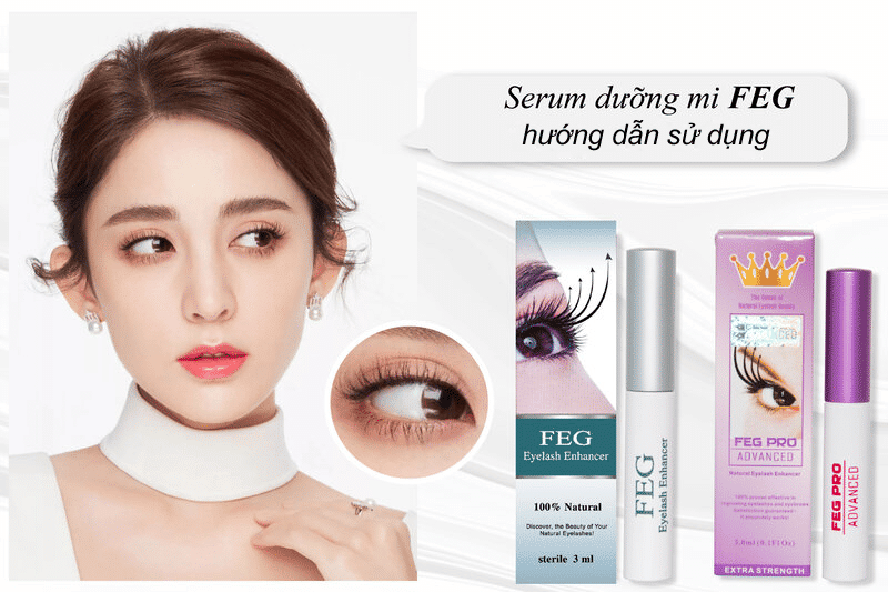 Hướng dẫn sử dụng serum dưỡng mi FEG