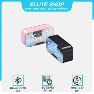 Thumbnail loa bluetooth mini kiêm đồng hồ báo thức kimiso k10-gd615