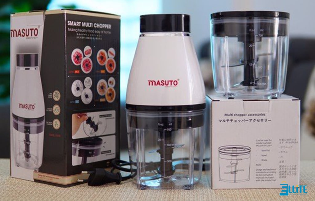 Mở hộp sản phẩm máy xay đa năng Masuto Fp118