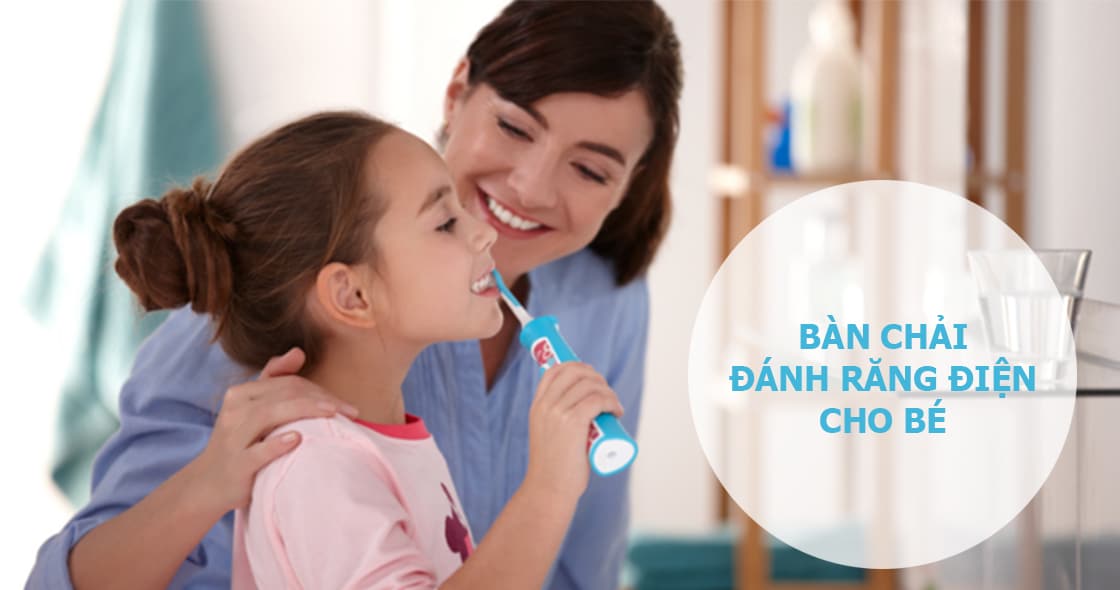 bàn chải đánh răng điện cho bé
