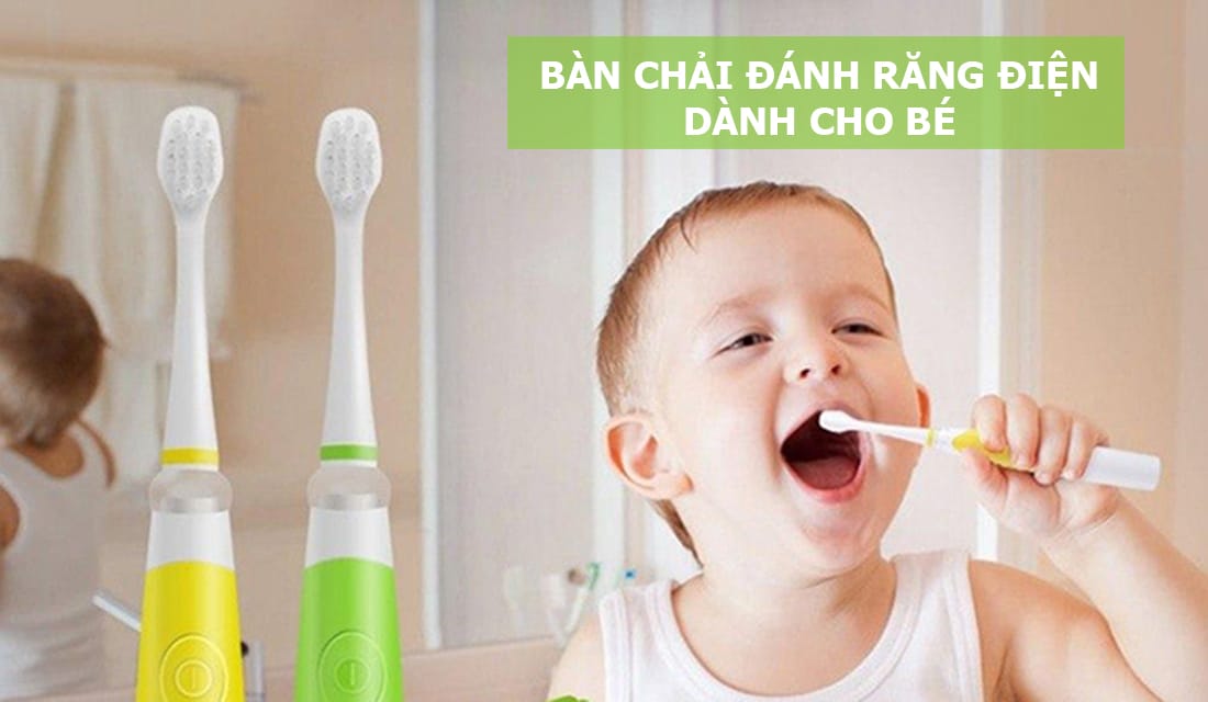 bàn chải đánh răng điện cho bé