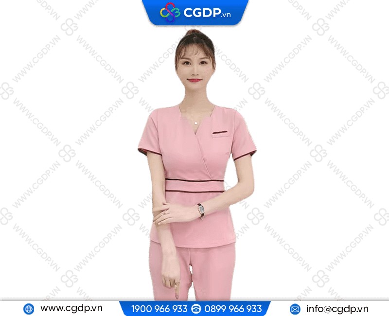 mau dong phuc nhan vien spa dep sku 61