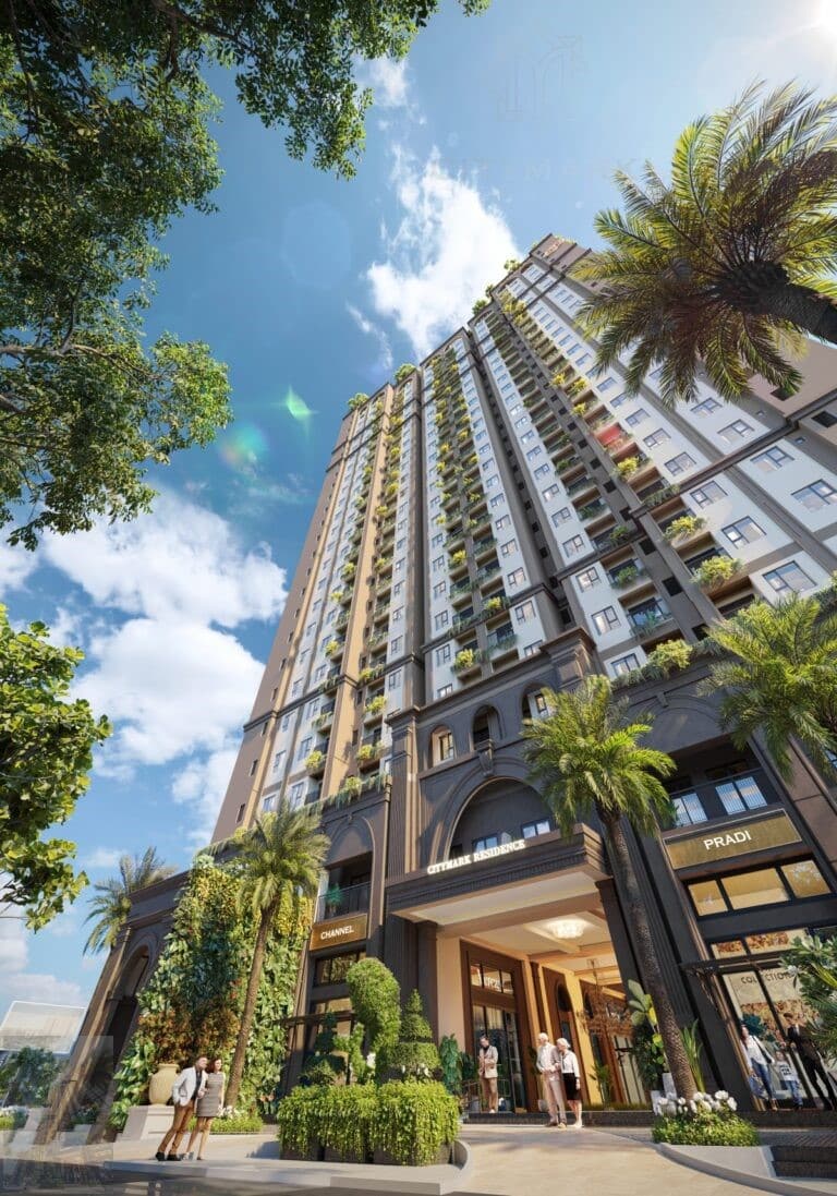 du an citymark residence voi goc nhin bao quat tu duoi len tren